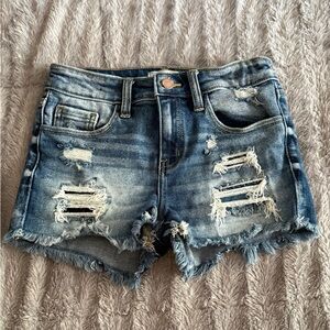 Buckle KanCan Blue Distressed Jean Shorts